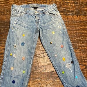 NEW YORK & Co boyfriend jeans with crystals